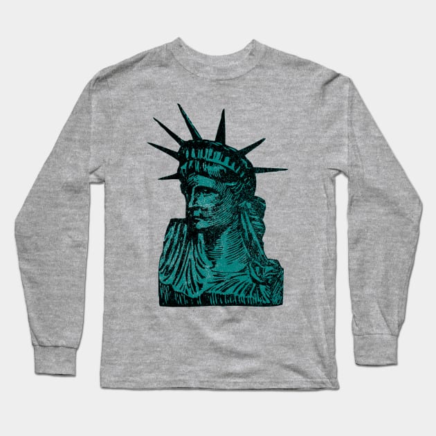 Statue of Liberty 2 Long Sleeve T-Shirt by GloopTrekker